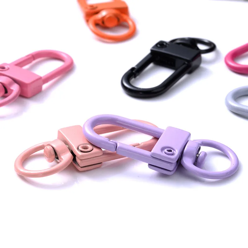 10 Stück Schlüsselanhänger Legierung Karabinerhaken Verschlusszubehör für DIY Schlüsselanhänger Halskette Armband Zubehör Zubehör – Detail 1