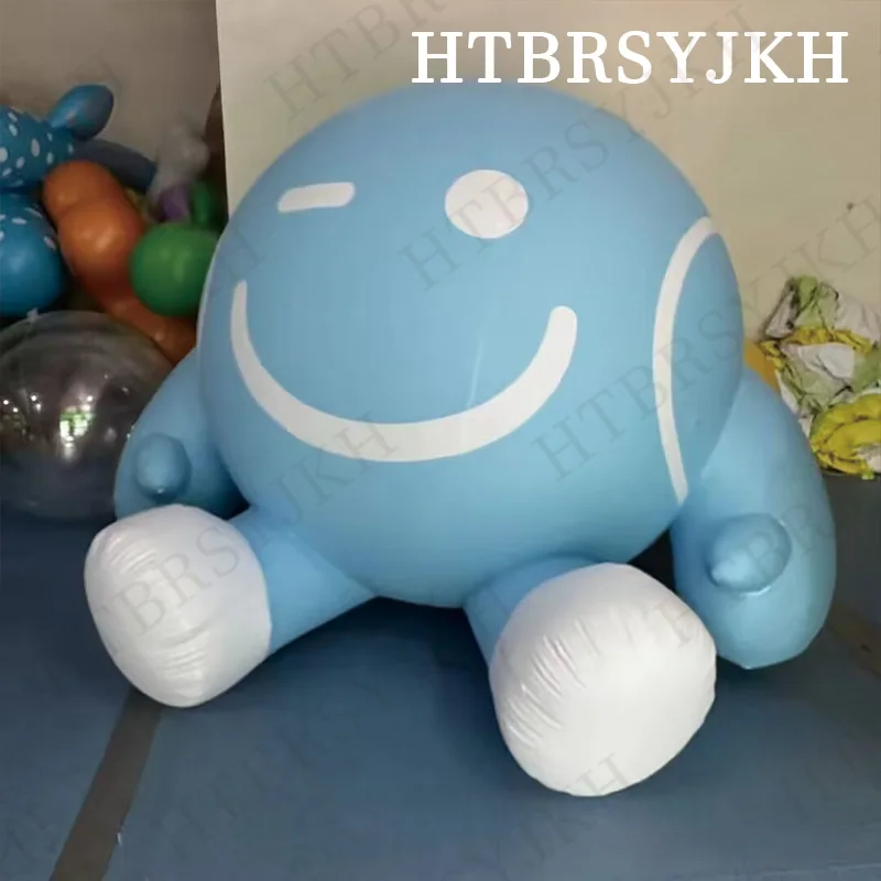 

Надувная синяя кукла с воздуходувкой, наружным квадратом и украшением для мероприятий торгового центра и рекламным реквизитом.