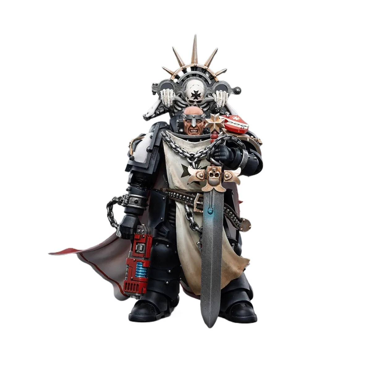 In Stock JOYTOY Warhammer 40K Black Templars Marshal Baldeckrath 1:18 Action Figure,Collection Model Gift for Adults