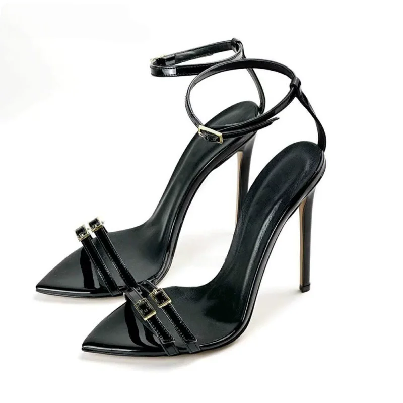 thin-high-heeled-sandals-summer-new-pointed-leather-thin-buckle-sexy-dress-shoes-banquet-large-size-customized-women's-shoes