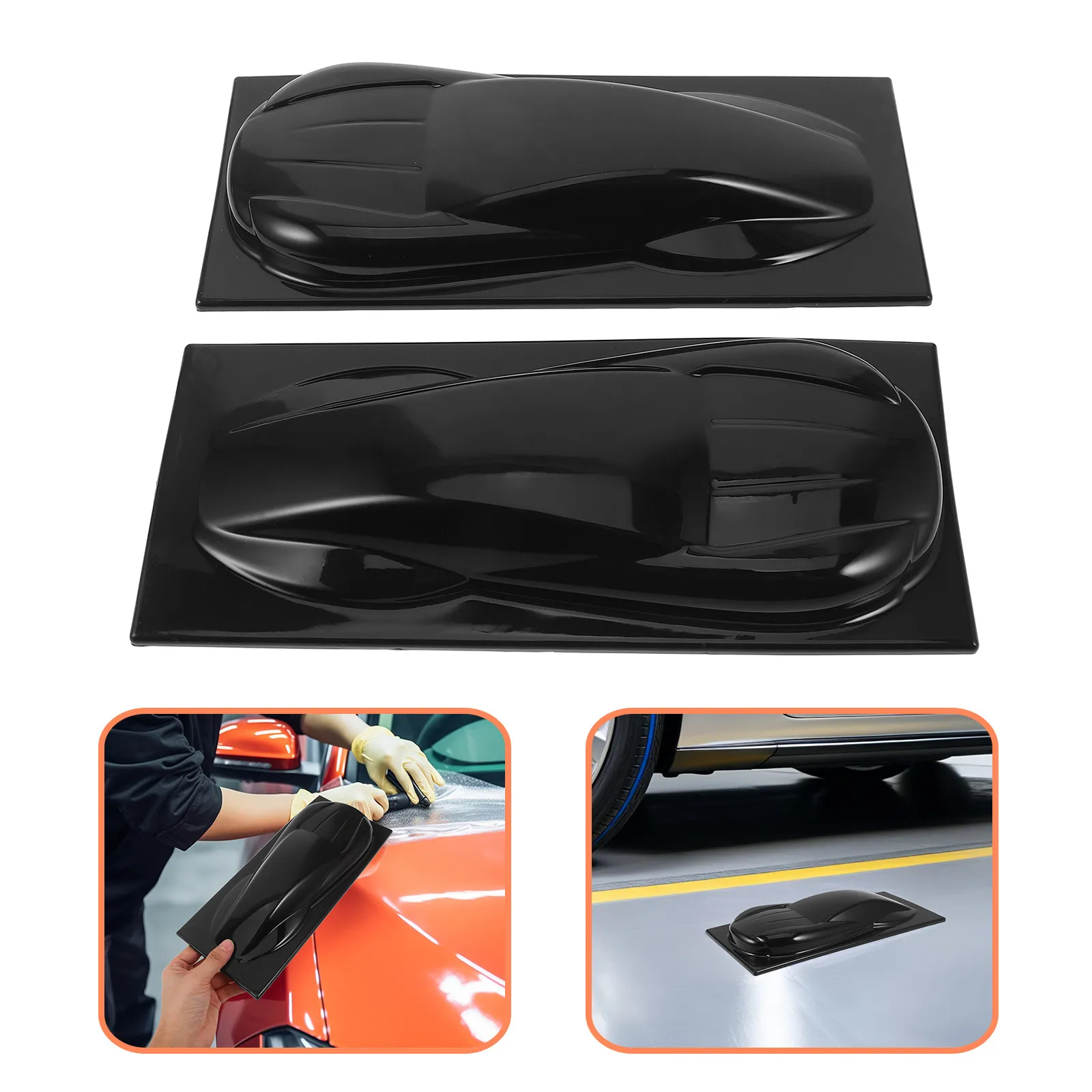 2Pcs Car Wrap Vinyl Sample Display Plastic Car for Tints Auto Body Film Exhibition Portable Vehicle Wrap Color Sample