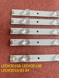 Zestaw 5 sztuk listwa oświetleniowa LED dla JVC LT-43M650 LT-43M450 LE43U6500U FD4351A-LU LED43D10-03 LED43D10B-ZC14FG-01 (A) 04