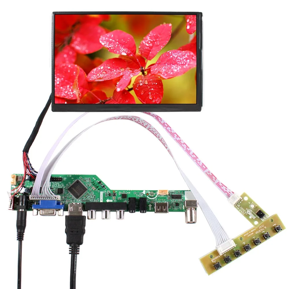 HD MI VGA AV USB LCD Controller Board 7inch N070ICG-LD1 1280X800 IPS LCD Panel