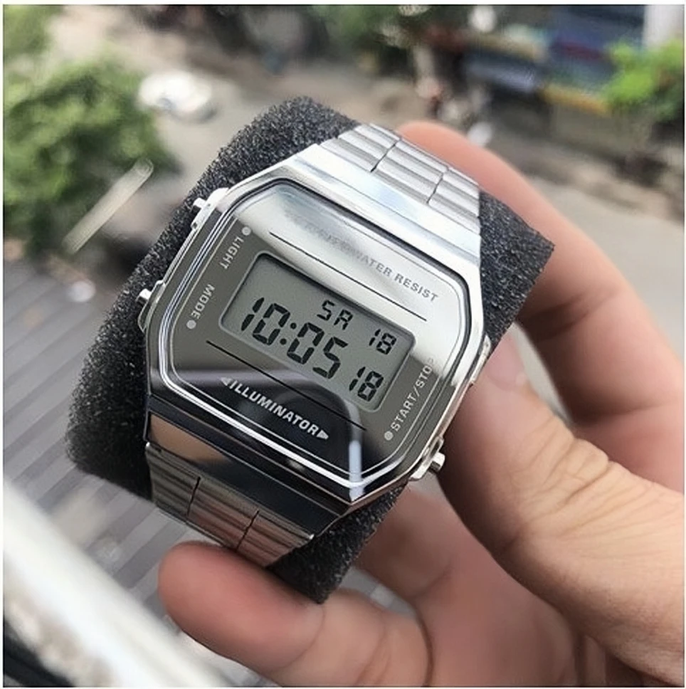 

2024 F91W Band Watch Waterproof Digital Stainless Steel Sports Military Watches Men Women Luxury Electronic Wrist Watches Clock