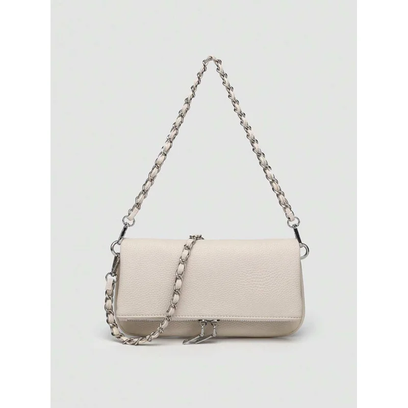 

1pc Women's Shoulder , Crossbody , Litchi Grain Underarm With Chain, Minimalist Fashion Small Square Bag, Should