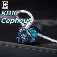 KBEAR Cepheus KB16 In Ear Wired Dual Magnetic Circuit Dual DD Powerful Bass 16 Drivers Hybrid HiFi Earbuds Studio-level Suitable