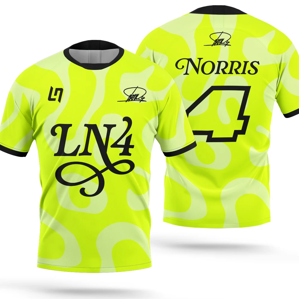 Lando Norris 1 Fahrer Sommermode 3D Schnelltrocknend Atmungsaktives Herren-T-Shirt - Exklusive Rennbekleidung für Fans - Herrenbekleidung 26 – Detail 10