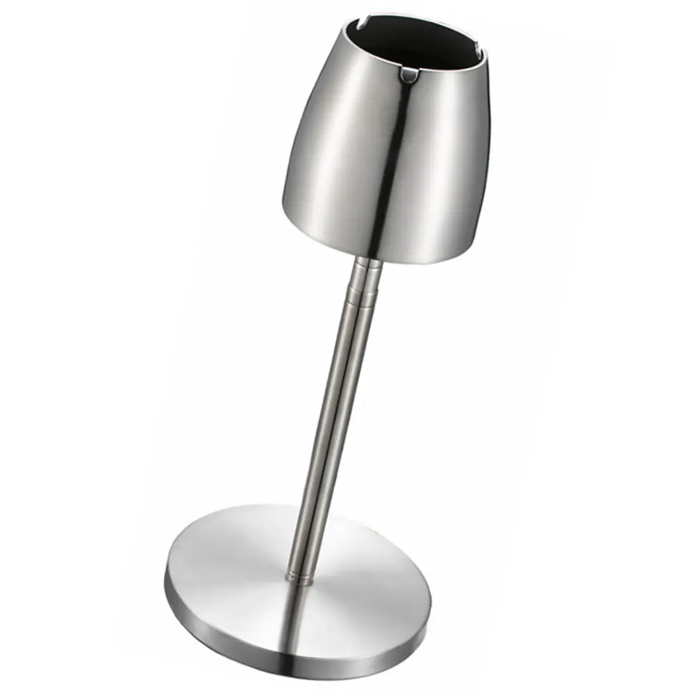 

Ветрозащитная пепельница, растягивающаяся регулируемая мундштук, утолщенная пепельница из нержавеющей стали для домашнего бара, кафе, отеля, вечеринки