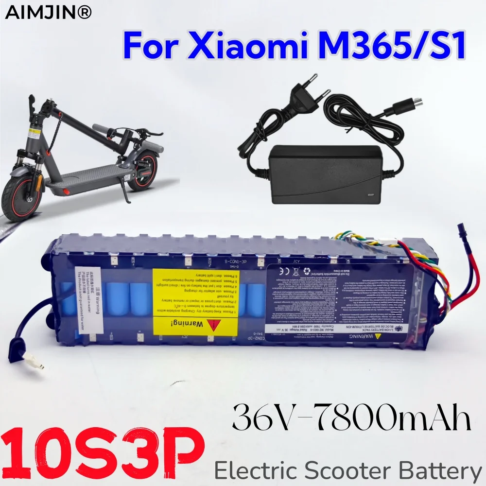 جديد 36 فولت 7800 مللي أمبير سكوتر كهربائي للأغراض العامة بطارية قابلة للشحن لشاومي M365/1S سكوتر مقاوم للماء بلوتوث Communica #1