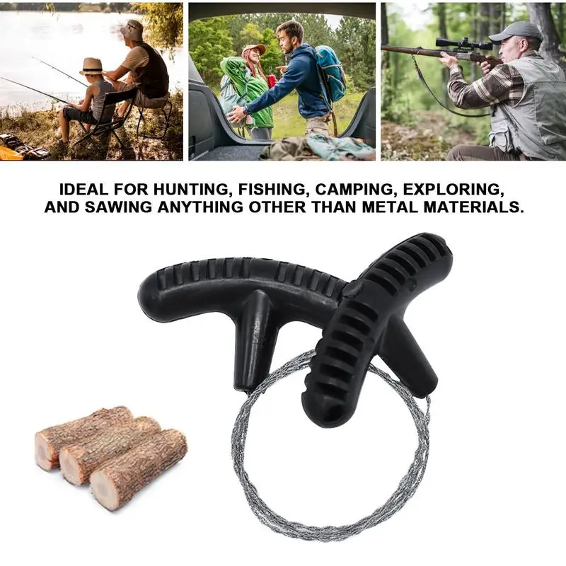 Portable Hand Wire Saw Chain Saw Rope Saw Wire Saw Survival Saw Field Survival Equipment Outdoor Survival Supplies Cutting Tool