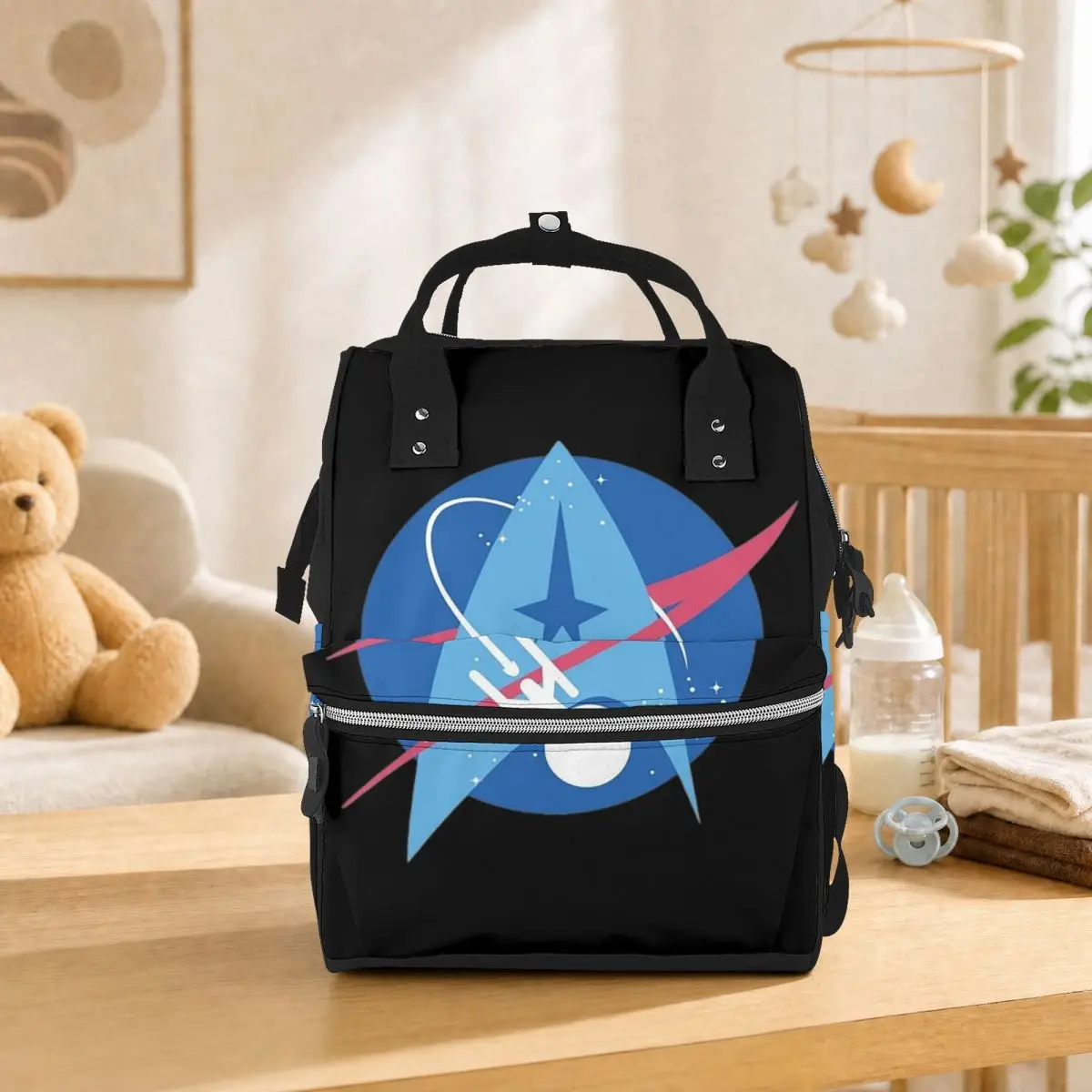 Star Treks Science Fiction TV Series Student Backpack School Bag Hiking Travel Daypack for Men Women Bookbag Shoulder Bags