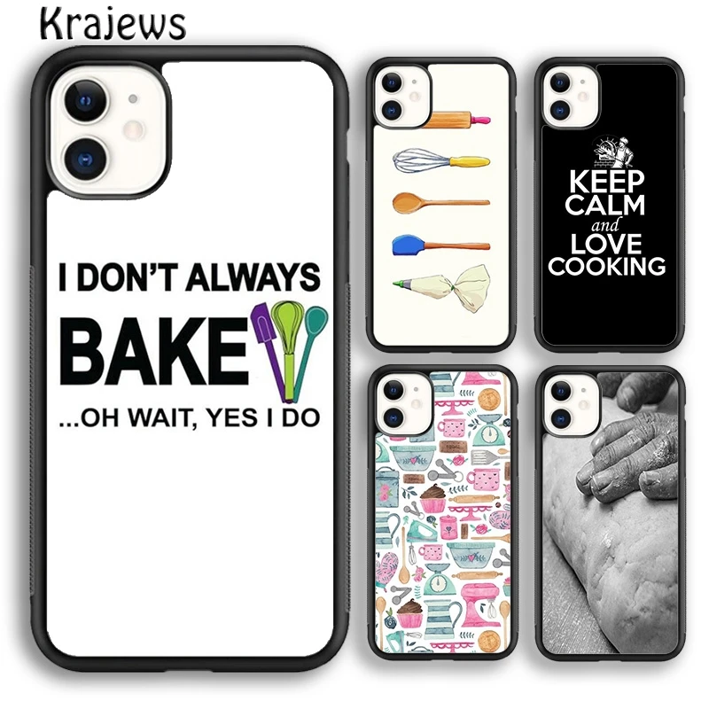 Baking Cooking Utensils Chef Phone Case Cover For iPhone 16 15 14 plus XS XR 11 12 mini 13 pro max coque Shell Fundas