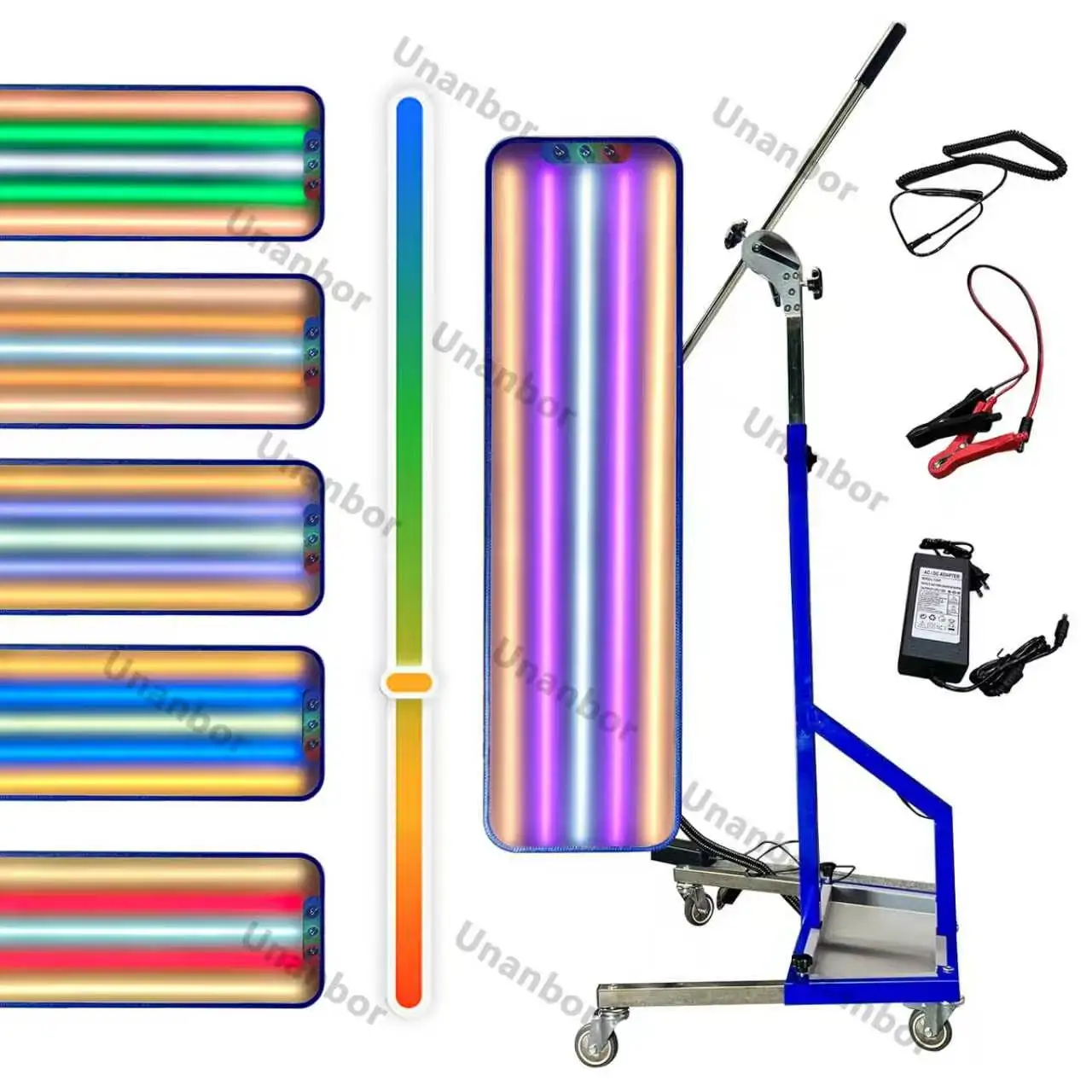 

Профессиональная лампа PDR для ремонта вмятин без покраски с плавной регулировкой яркости, усиленная конструкция, с регулируемым держателем и набором ручных инструментов