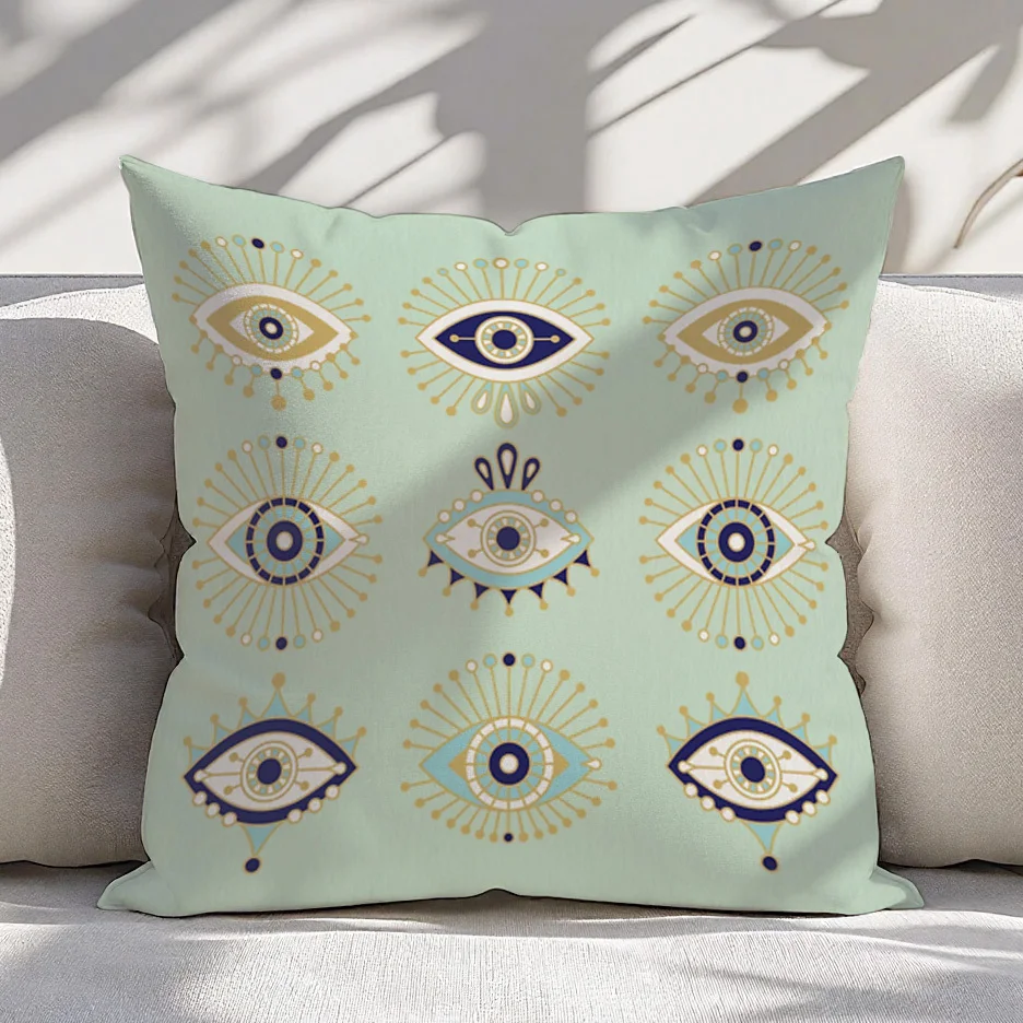 Blue and White Porcelain Vase Pillow Cover Polyester Machine Washable Indoor Outdoor Sofa Garden Botanical Decor