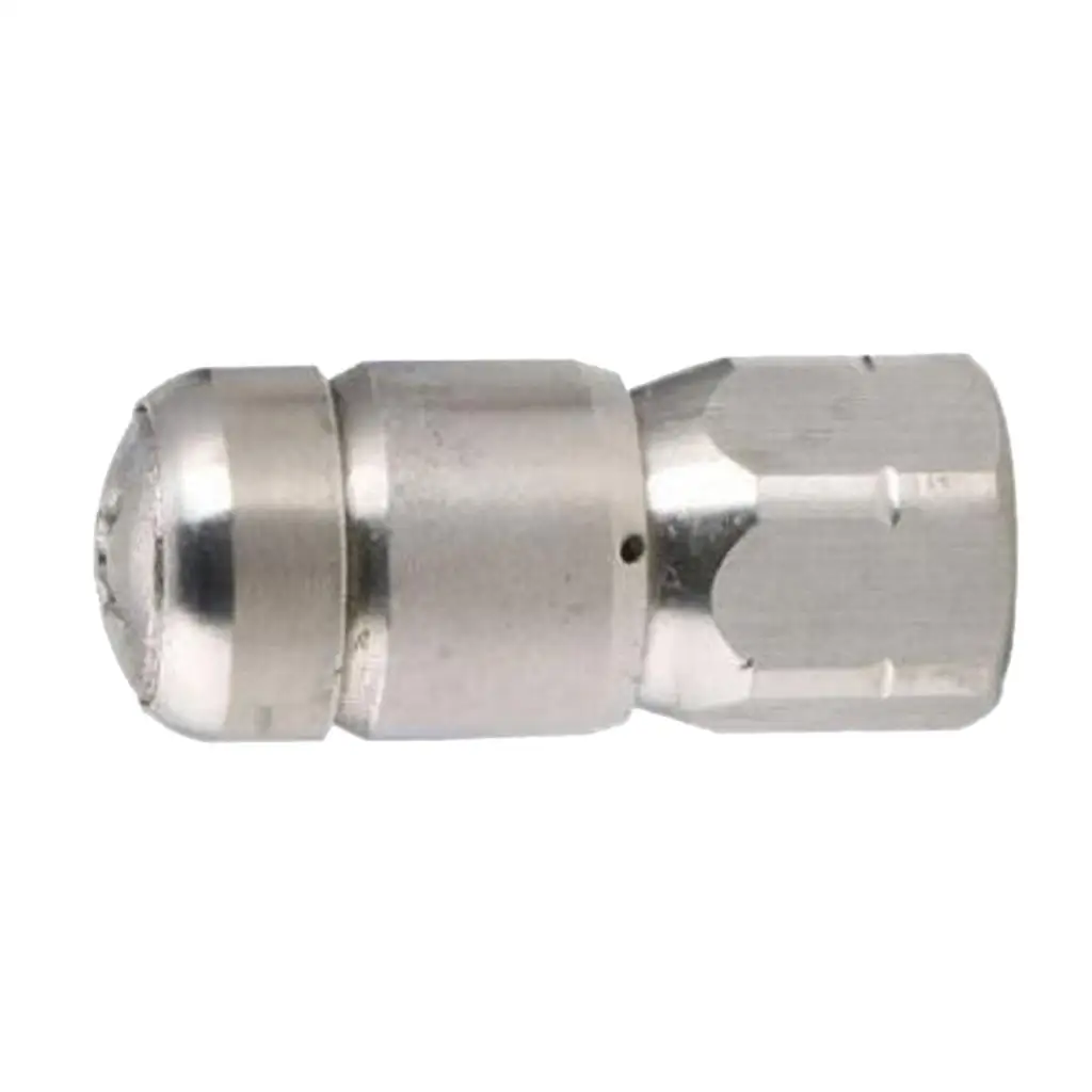 1/4 Sewer Jetter Nozzle Water High Pressure Sprayer Stainless Steel for Drain Sewer Cleaning Pipes