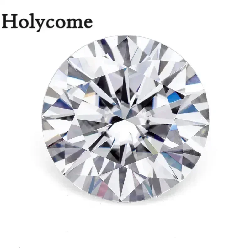 Holycome Factory Sale Moissanite Wholesale Price Round Exellent Cut D Color VVS1 Clarity Lab Grown Gemstone Beads Jewelry Making