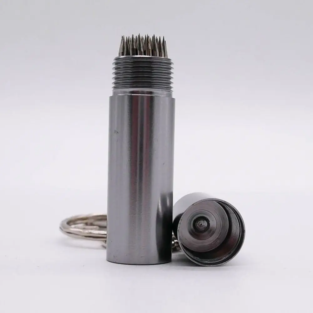 Portable Repair Tool Cue Tip Shaper Snooker Billiard Accessories Pool Cue Shaper Keychain Metal Pool Cue Tip Corrector