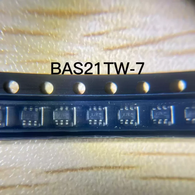 10-100pcs original BAS21TW-7 SOT363 silk screen XJK XJK chip switch diode BAS21TW-7