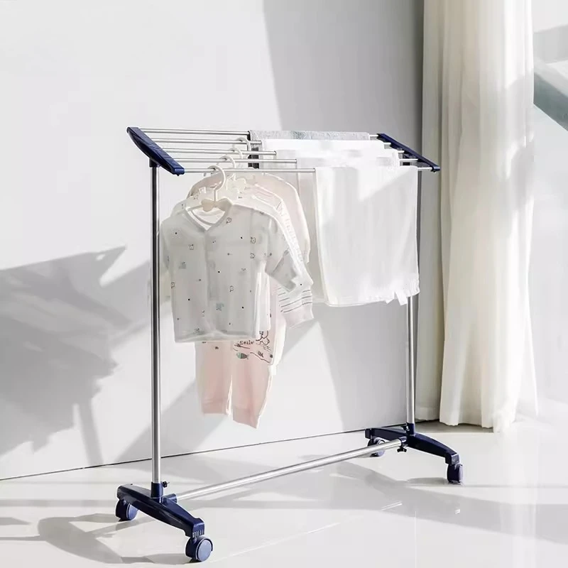 

Современная портативная вешалка для одежды с держателем для полотенец, складная сушилка, вместительный органайзер для дома, компактная напольная стойка.