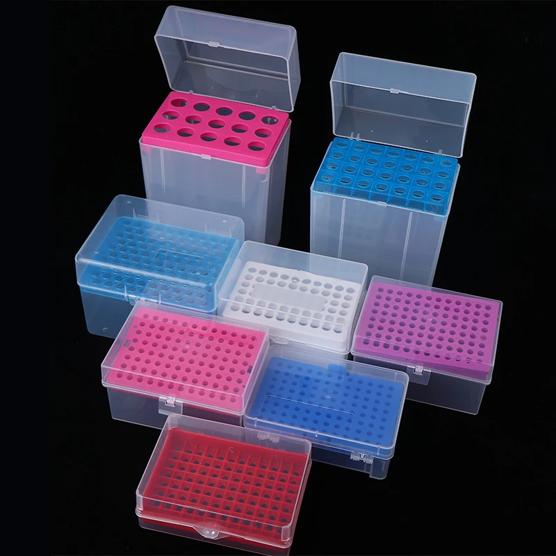 Hot 10ul/200ul/1ml/5ml/10ml Plastic Laboratory Pipettor Tip Box For Experiment Pipette Tip Holder Box Micropipette Plastic Box