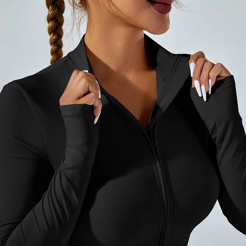 Yoga Jumpsuit Women Sports Zipper Jumpsuit Set Gym Long Sleeve Fitness Suit Elastic Gym Workout Bodysuit Athletic Wear