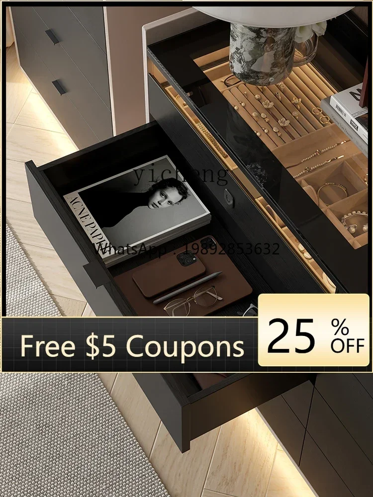 GZ Minimalist Eight Spares Cabinet Bedroom Bed Front Cabinet Jewelry Storage Cabinet