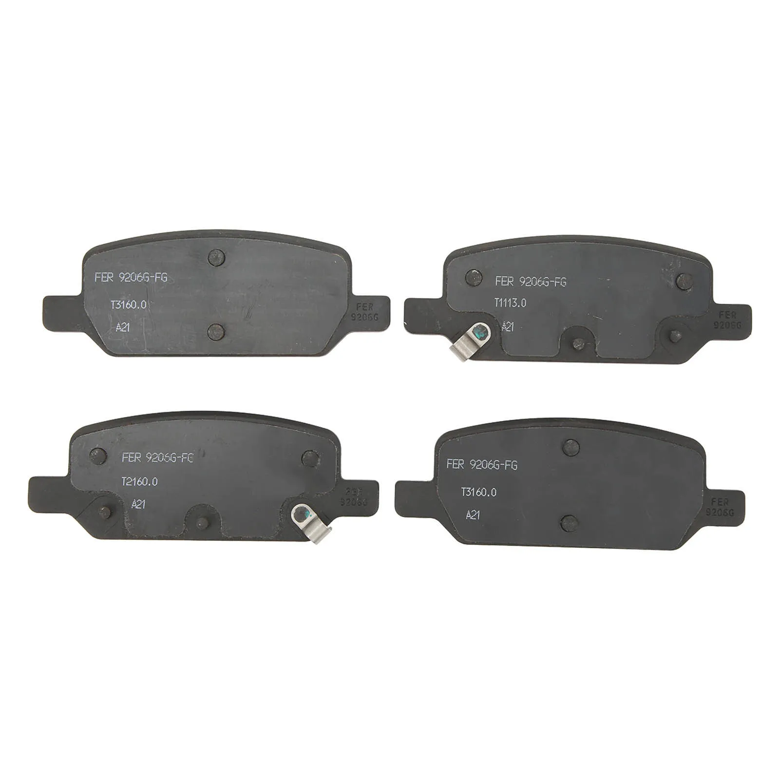 

4Pcs Rear Wheel Brake Pad Set 8008212 00 A Aluminium Alloy Brake Pads Replacement For Tesla Model 3 2017 And Up