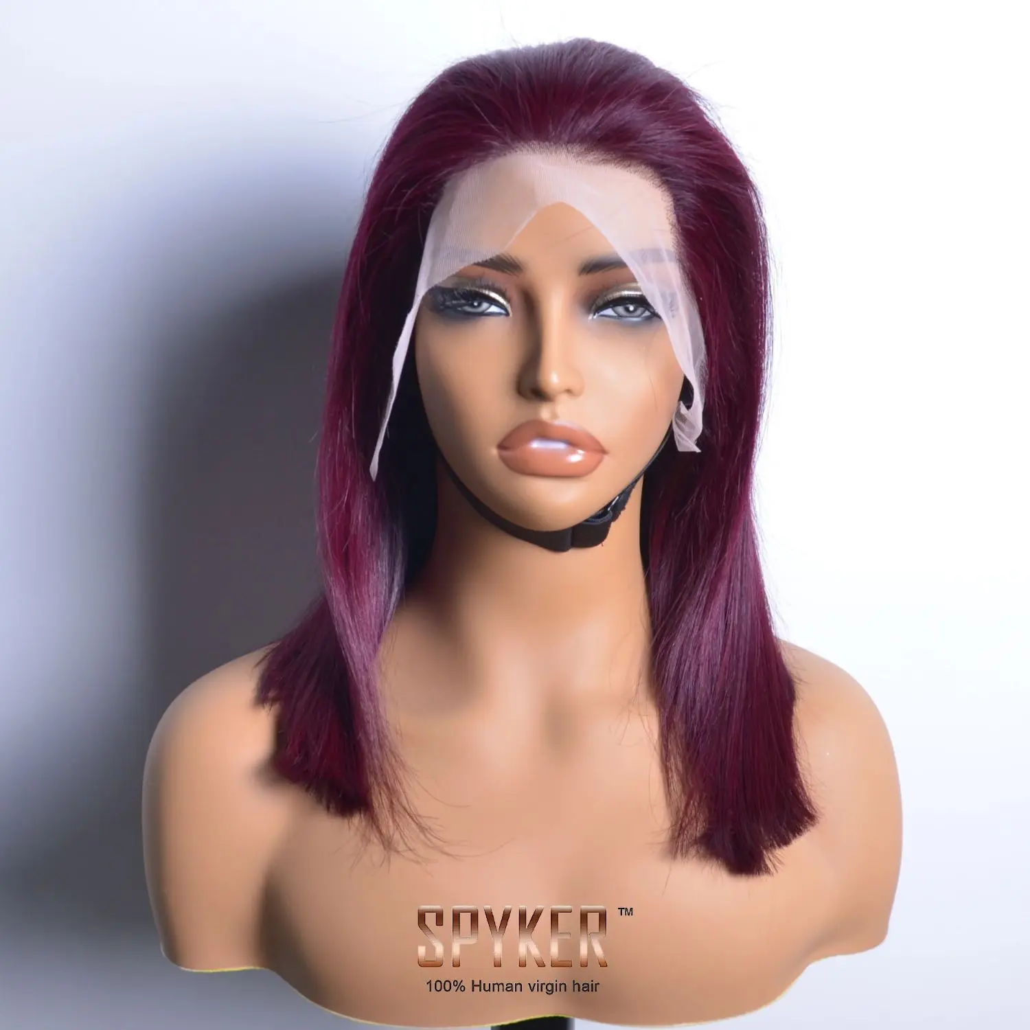 

SDD 99J Burgundy Colored 13x4 Lace Frontal Wigs Glueless Straight Short Bob Wig 100% Virgin Human Hair Bob Wigs for Black Women