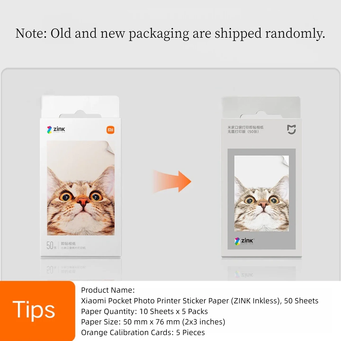 50er-Pack Xiaomi Pocket Printer Papier ZINK Fotopapier 3x5 Mi Tragbares Fotopapier für Drucker Selbstklebendes Scrapbook-Papier – Detail 7