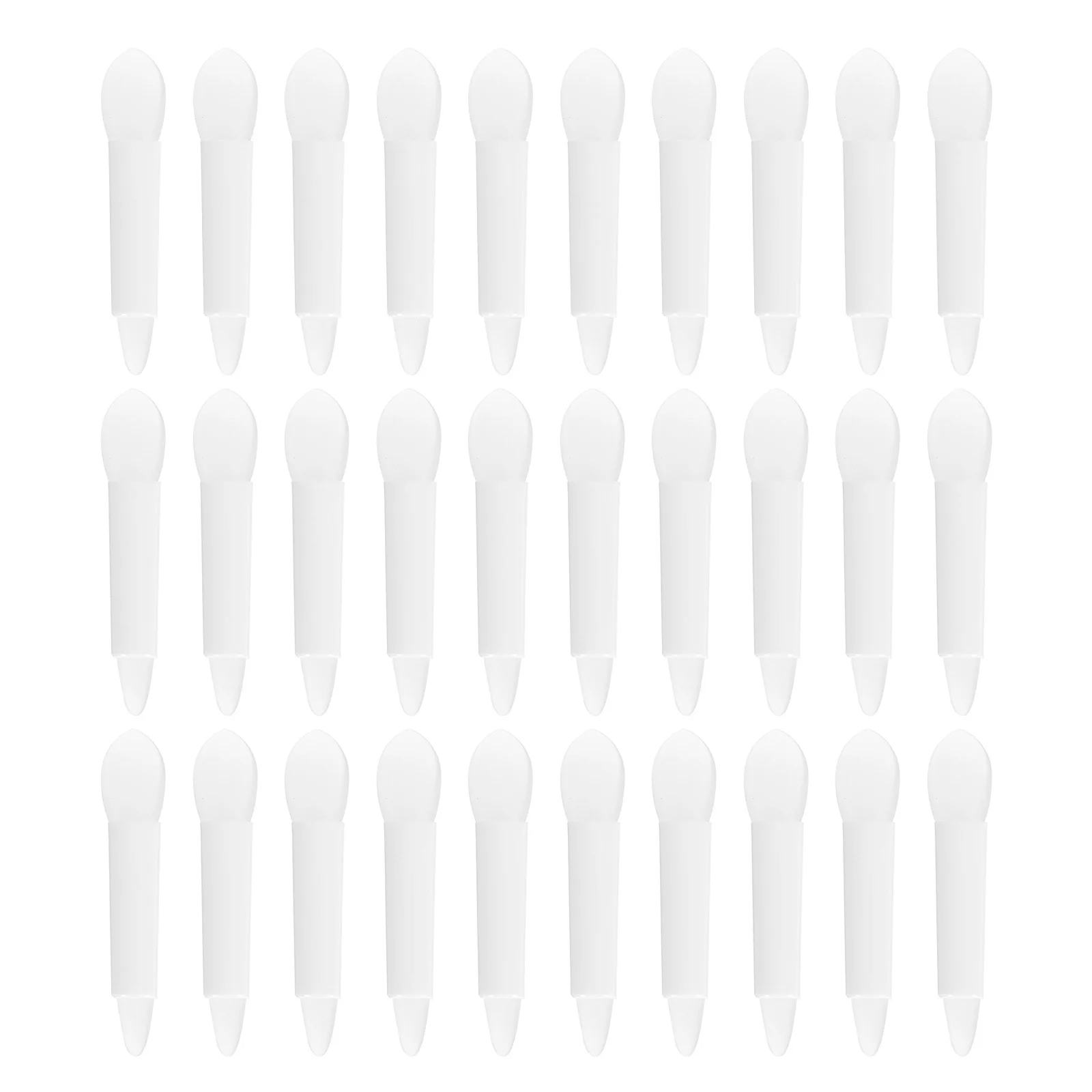 Juego de 30 Uds de pinceles de lápiz labial de silicona, aplicadores de máscara de labios seguros y duraderos para la piel, brillo de labios, maquillaje de sombra de ojos