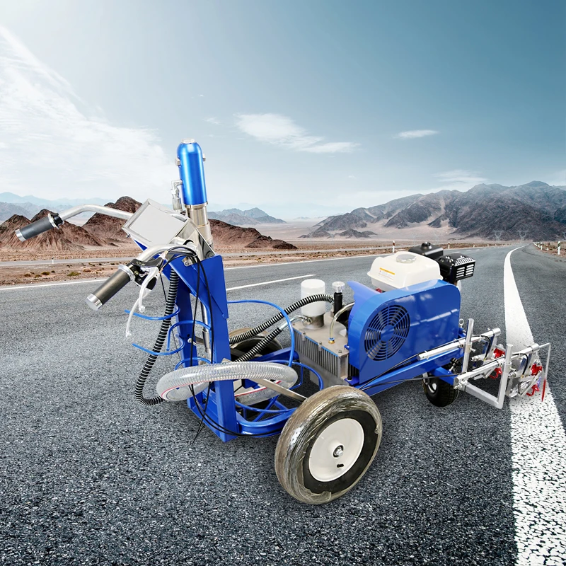 High-Power Hydraulic Piston Pump Hand-Pushed High-Pressure Cold Spraying Machine For Road Marking & Scribing