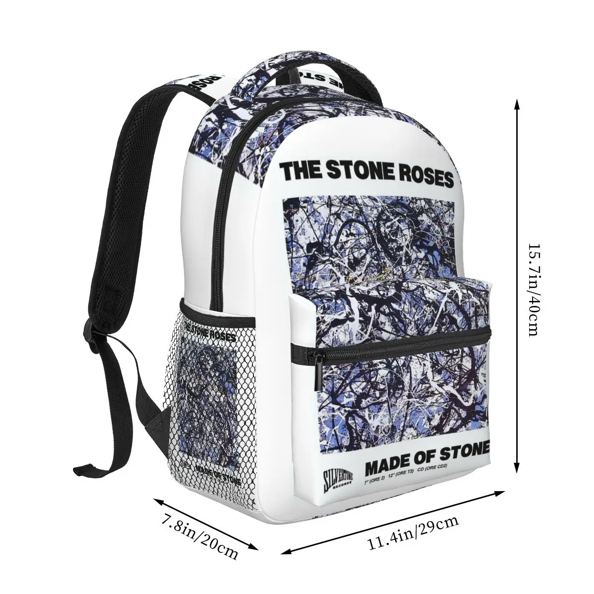 MADE OF STONE The Stone Roses Rock Band Backpack Student Boys Girls BookBag School Bag Laptop Shoulder Bags for Men Women