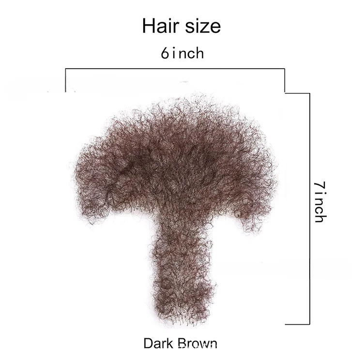 الصدر وهمية الجسم الاصطناعية إضافة حجم الشعر تعزيز رجل اليدوية الرجال شعر الصدر شعر بشري مزيف Ble #3