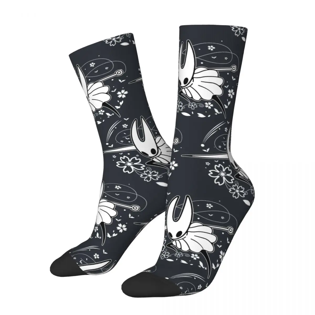 Hip Hop Retro Lady Hornet Crazy Men's compression Socks Unisex Hollow Knight Harajuku Pattern Printed Funny Novelty Happy Crew