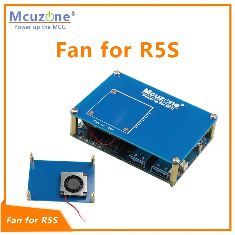 

MiiBestODFan для R5S, турбовентилятор 3507 с 2 радиаторами, такой же размер, как NanoPi R5S PCBA, RK3568 Debian Ubuntu Openwrt