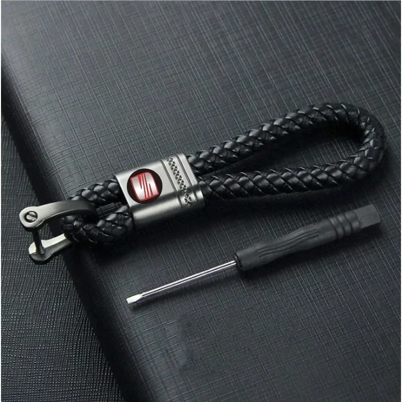

Leather Car KeyChain Men Women Rope Key Chain Waist Keyring Charm Key Holder For SEAT Leon 5F Ibiza 5 6 MII Altea Toledo 3