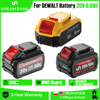 Dreamdash 12Ah 20V 60V MAX For Dewalt 20V 6Ah/9Ah DCB606 DCB609 DCB205 DCB204 DCB206 DCB209 DCB200 Power Tools Li-ion Battery