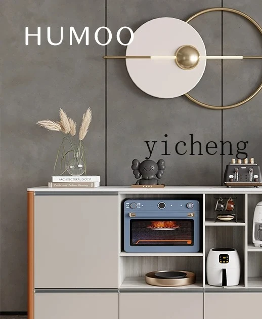 

XL1 Saddle Leather Side Cabinet Kitchen Locker Multifunctional Microwave Oven Oven Locker