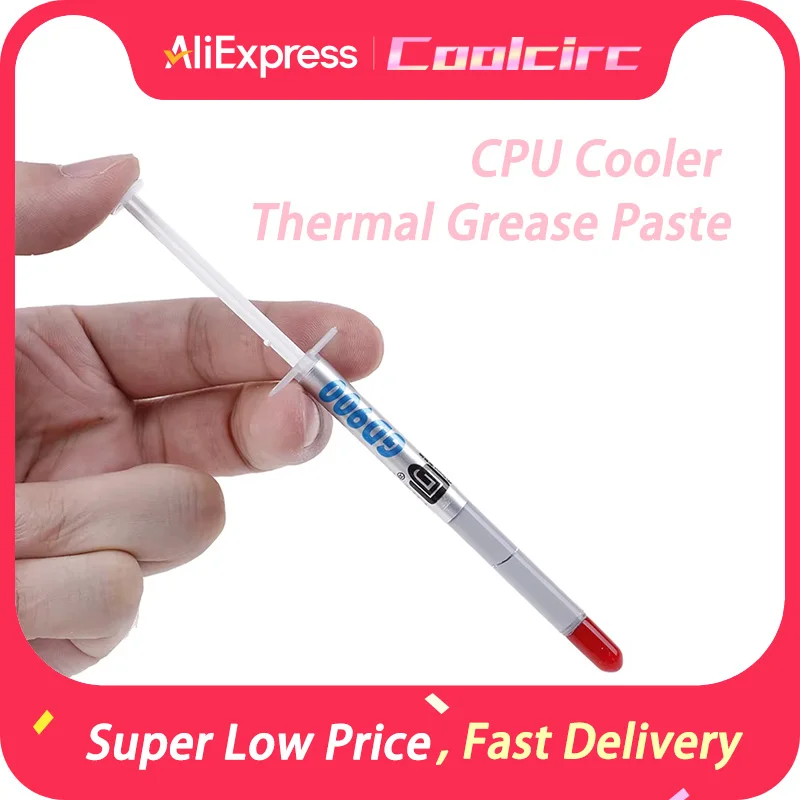 Coolcirc 1pcs GD900 CPU Cooler Thermal Grease Paste CPU VGA LED LCD Cooling fan Heatsink