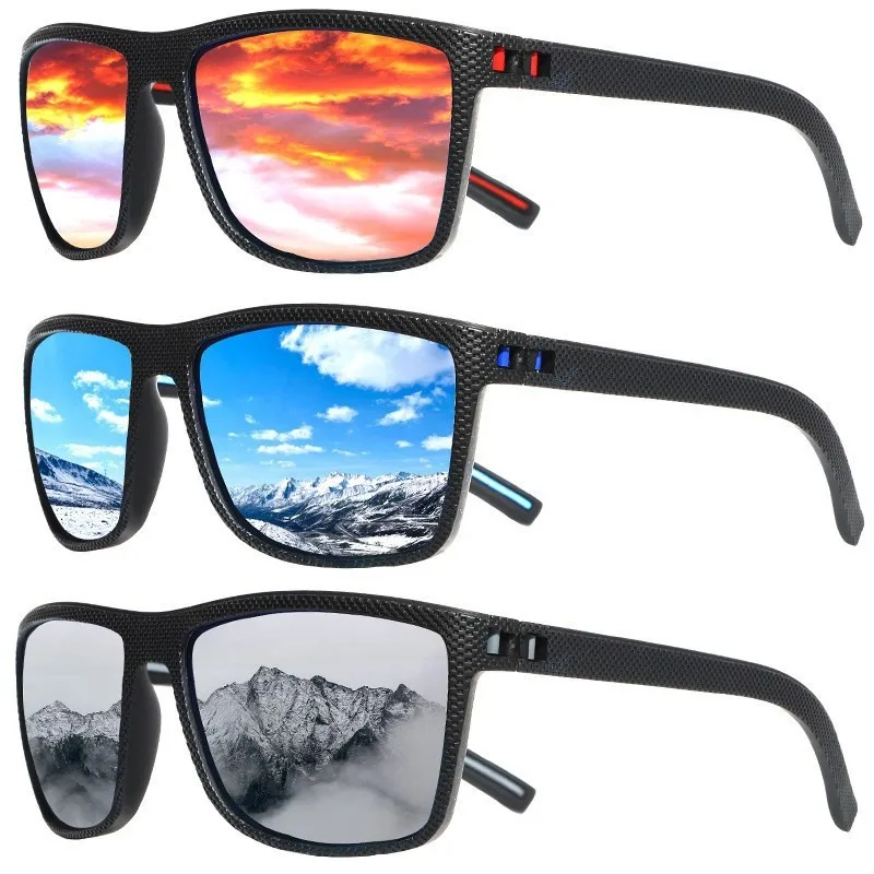 

2025 UV400 Polarized Sunglasses for Men and Women Outdoor Hunting Fishing Riding Bikes Sunglasses Box Optional Spy Sunglasses