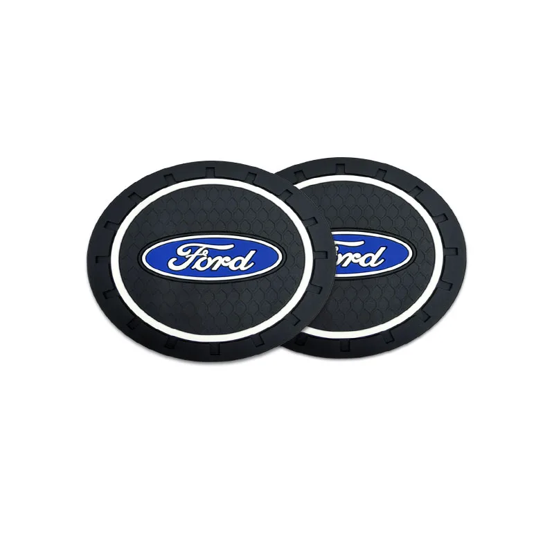 سيارة مكافحة زلة كوستر مكافحة الضوضاء كوب ماء وسادة وسادة اكسسوارات السيارات لفورد كرنفال فيجو مونديو مرافقة الانصهار Evos الهروب