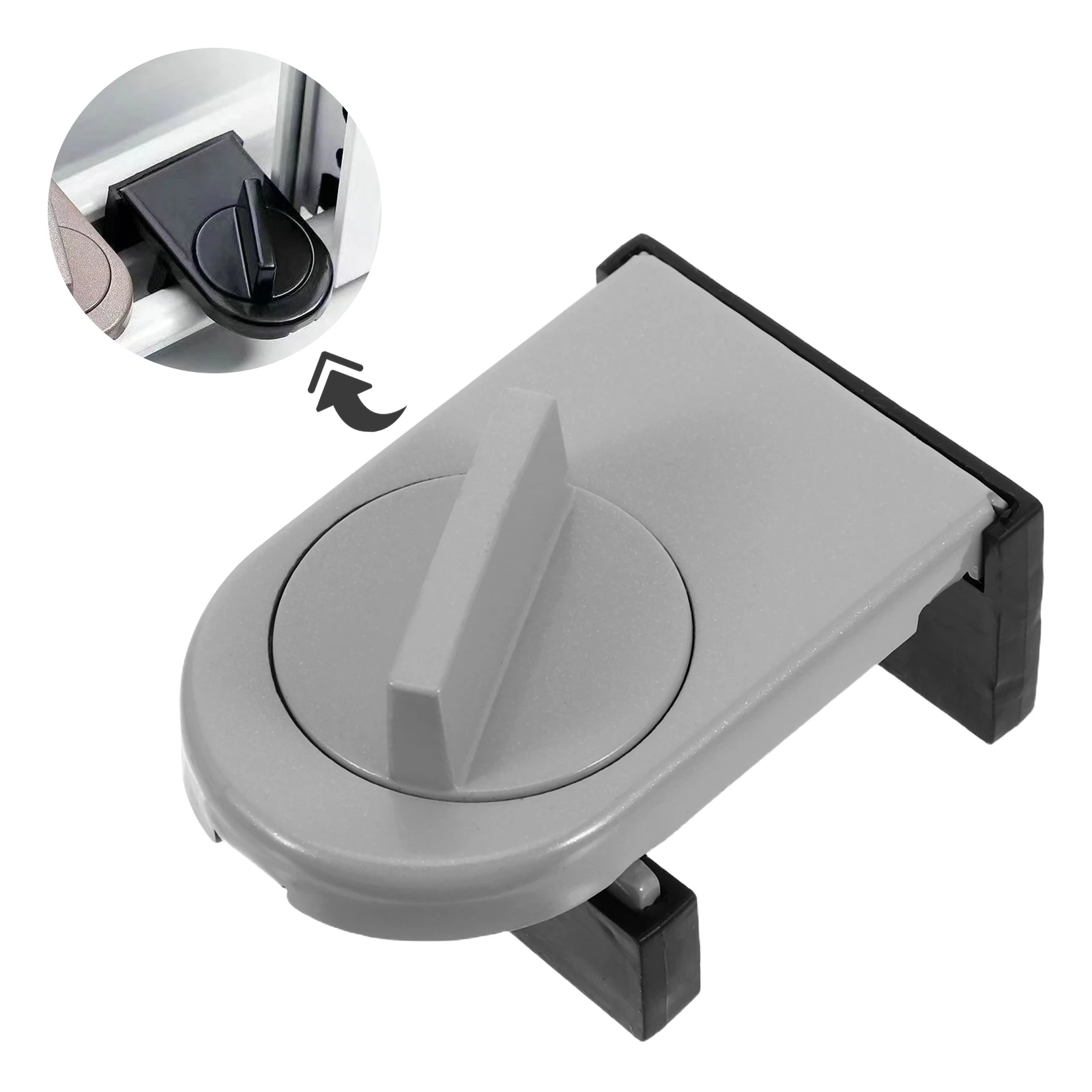 4 قطعة أقفال النوافذ النوافذ الرأسية والأفقية قابل للتعديل سدادات سبائك الألومنيوم لا الحفر تثبيت للمنزل مكتب الشقة