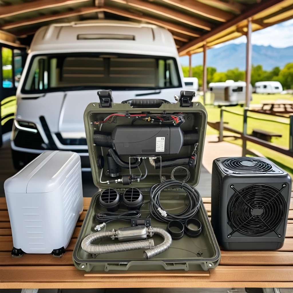 

Diesel-Power 2KW 12V New Fan Heater For Truck Cab Parking Tent & Boat Use-All-in-One