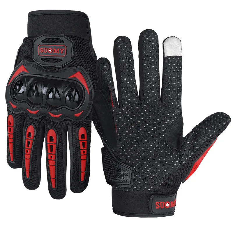 Motorcycle Gloves Men Women Full Finger Protective Winter Shell Anti Slip Touchscreen Breathable Riding Gloves