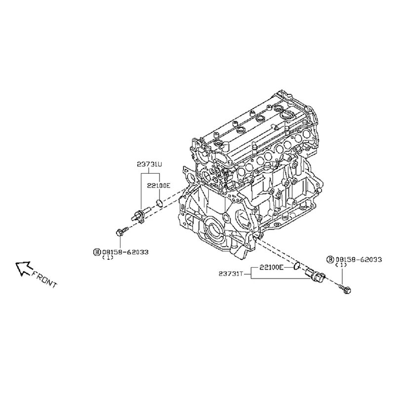 Sensor de posición del cigüeñal Sensor de posición del cigüeñal para Nissan Altima 23731AL60C-AU62