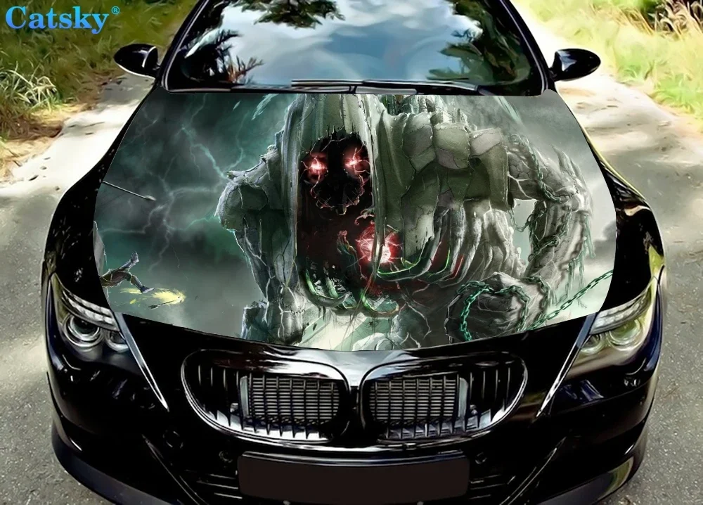 

Fantasy Creature Car Hood Vinyl Stickers Wrap Vinyl Film Engine Cover Decals Sticker Car Accessories Car Hood Protector