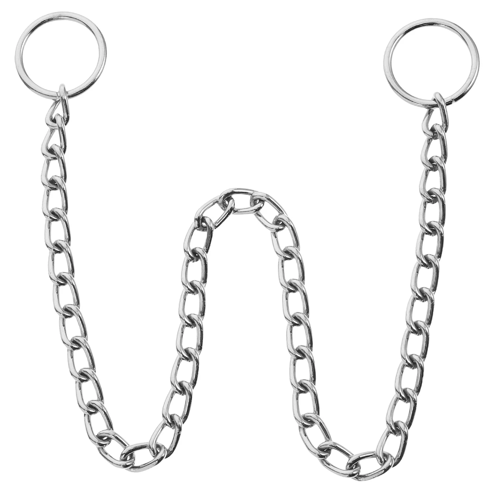 

Stylish Chrome Plated Pet Necklace Comfortable Fit Dog Chain Collar for Small Dogs Durable Lightweight Metal Accessory