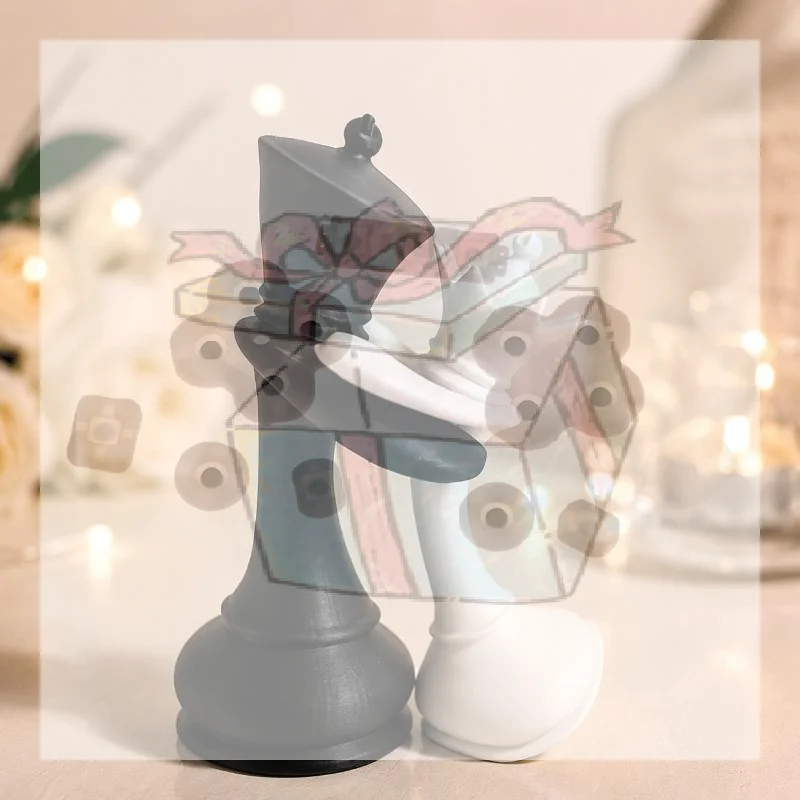 3D Printing Chess - 3D Printed Chess King Queen Figurine
