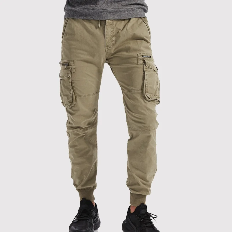 

Мужские брюки карго приталенного кроя для работы, весна-осень, с эластичным поясом, для активного отдыха, модные, брендовые, молодежные, из хлопка...