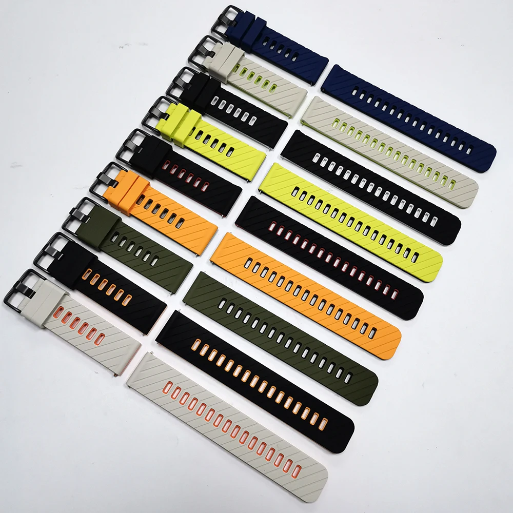 For Zeblaze Stratos 4 GPS/Ares 3 Pro Watchband For Zeblaze Vibe 7 Pro Btalk 2 3 Pro/Plus Bracelet Stratos 2 Ultra Silicone Strap